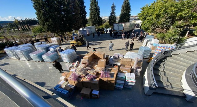 MTOSB afet bölgesine 4 tır yardım ulaştırdı