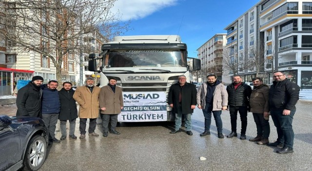 MÜASİAD Kırşehir Şubesinden deprem bölgesine destek