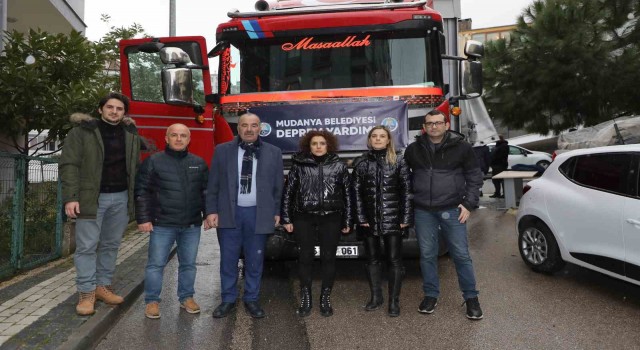 Mudanyanın yardımları yola çıktı