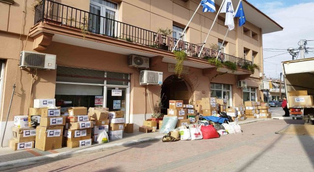 Mudanyanın Yunanistandaki kardeş şehrinden deprem bölgesine yardım
