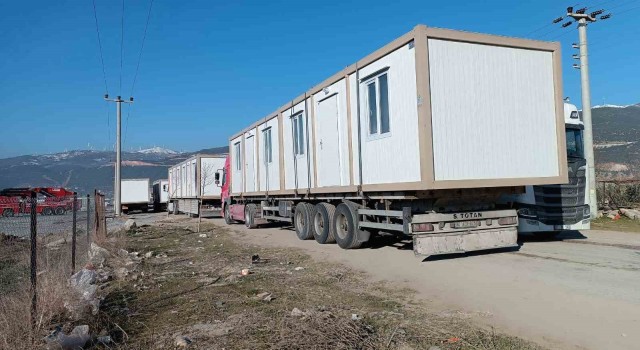 Nurdağında konteyner kent çalışmaları hız kazandı