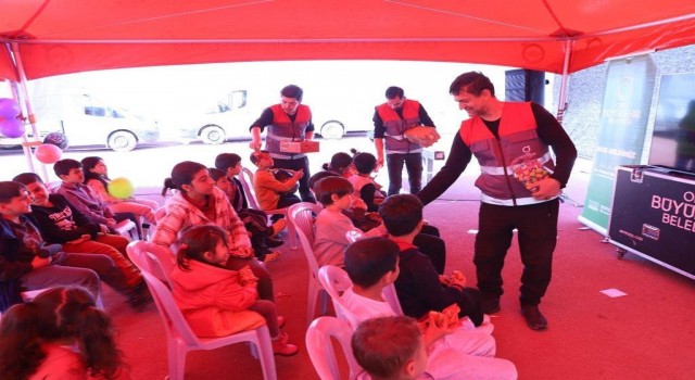 Ordu Büyükşehir Belediyesi depremzede çocuklar için aktivite alanları oluşturdu