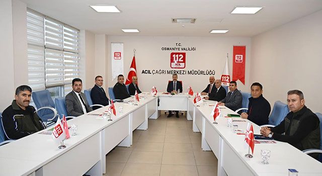 Osmaniye'de 112 Acil Çağrı hizmetleri değerlendirme toplantısı yapıldı