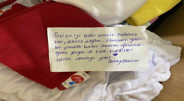 Oyuncak itfaiyesini yolladı, yazdığı not yürekleri parçaladı