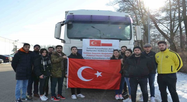 Polonyadan ilk yardım tırı Türkiyeye yola çıktı
