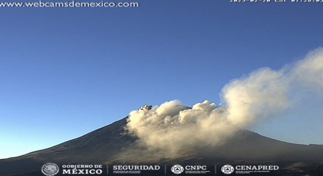 Popocatepetl Yanardağında son 24 saatte 7 patlama