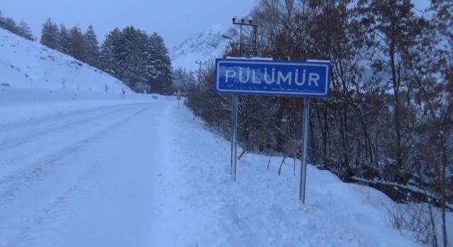 Pülümürde kar kalınlığı 30 santimetre oldu