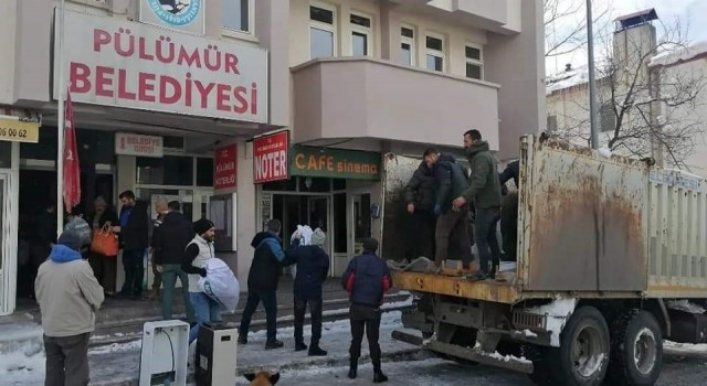 Pülümürden Adıyamana yardım