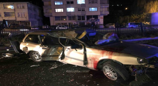 Rizedeki trafik kazasında 1 kişi hayatını kaybetti
