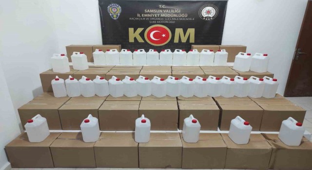 Samsunda 2 bin 375 litre etil alkol ele geçirildi