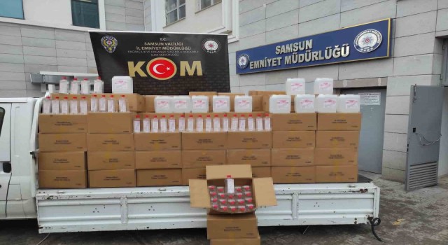 Samsunda 4 bin litre etil alkol ele geçirildi