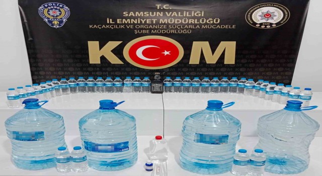 Samsunda 79,5 litre sahte içki ele geçirildi