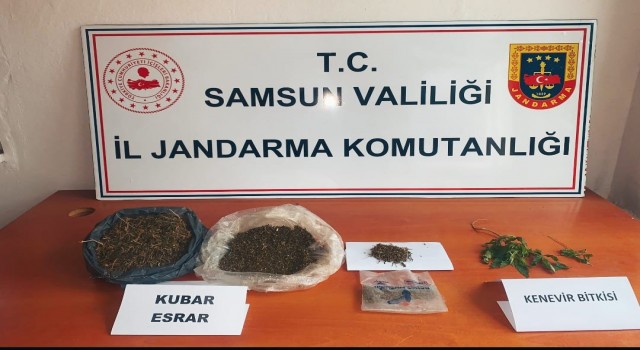 Samsunda jandarmadan uyuşturucu operasyonu: 3 gözaltı