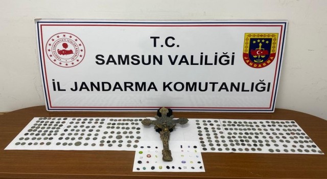 Samsunda tarihi eser operasyonu: 2 gözaltı