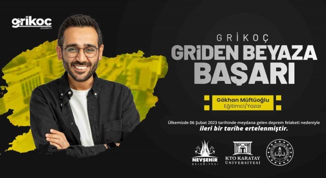 Sınav kazandıran taktikler eğitim semineri ileri tarihe ertelendi