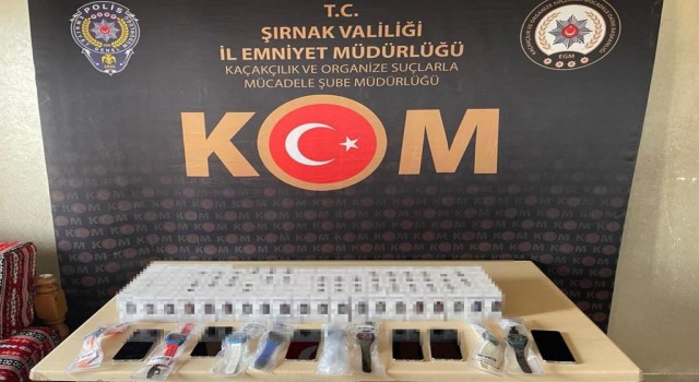 Şırnakta asayiş ve kaçakçılık operasyonu: 35 gözaltı