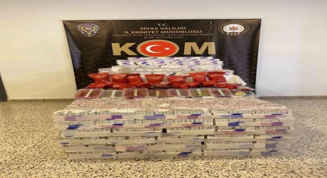 Sivasta kaçakçılık operasyonu: çok sayıda makoron ele geçirildi