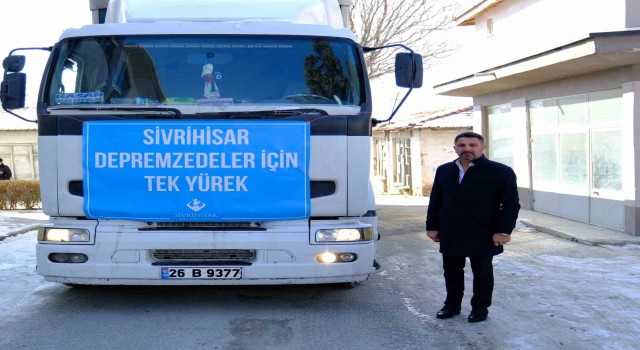 Sivrihisardan bir tır yardım daha yola çıktı