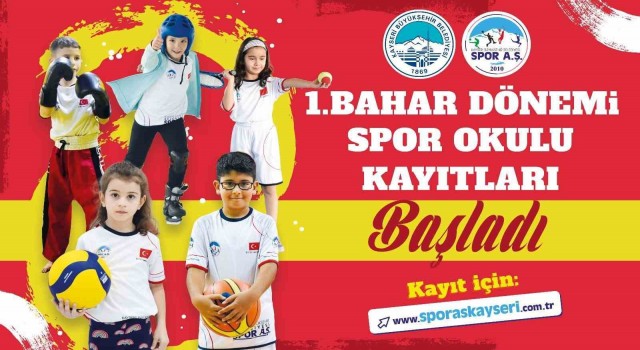 Spor A.Ş.nin Bahar Dönemi Spor Okulları Kayıtları Başladı