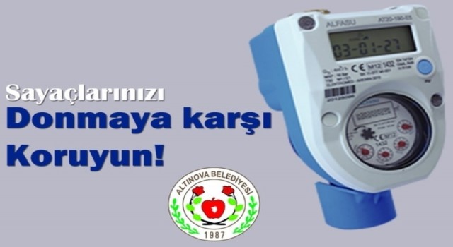 Su sayaçları için ‘don uyarısı
