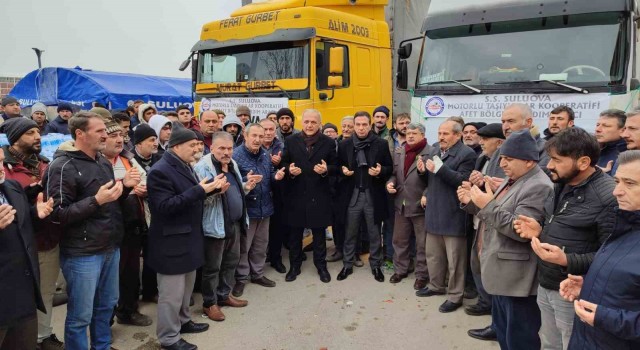 Suluovadan deprem bölgesine yardım tırları gönderildi