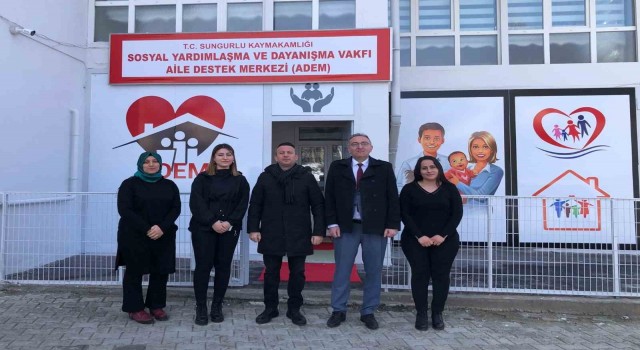 Sungurlu aile destek merkezi hizmete girdi