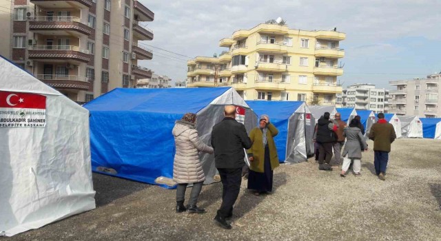 Sungurlu Belediyesi İskenderunda çadır kent kurdu