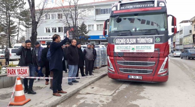 Sungurluda ilçe halkı afetzedeler için seferber oldu
