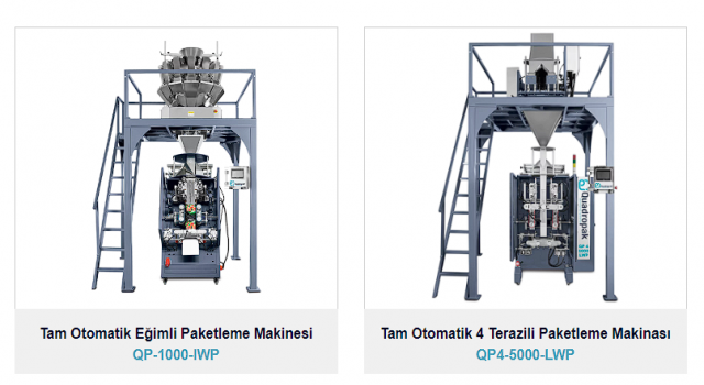 Taneli Ürün Paketleme Makinesi