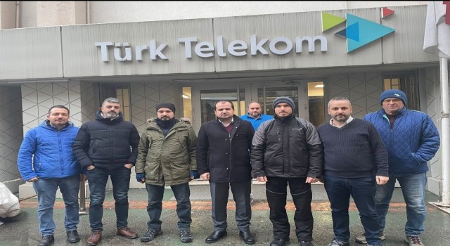 Telefon ve internet hatlarını onarmak için Sakaryadan yola çıktılar