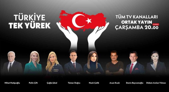 Televizyon kanallarından depremzedeler için ortak yayın: “Türkiye Tek Yürek”