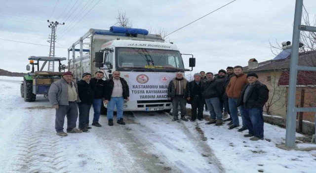 Tosyadan deprem bölgesine 15 tır yakacak yardımı