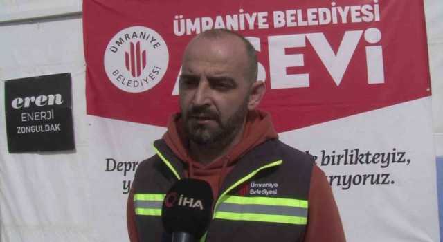 Ümraniye Belediyesi Hatayda aşevi açtı
