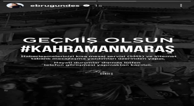 Ünlülerden geçmiş olsun paylaşımı