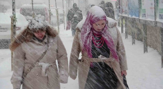 Vanda yoğun kar yağışı etkili oluyor