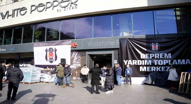 Vodafone Parkta depremzedeler için yardım çalışmaları sürüyor