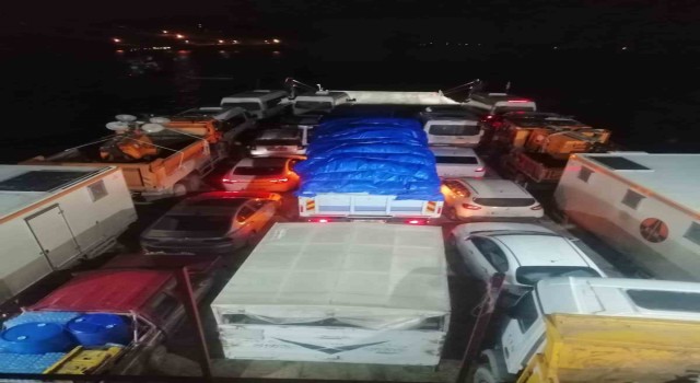Yardım araçlarından feribot ücreti alınmıyor