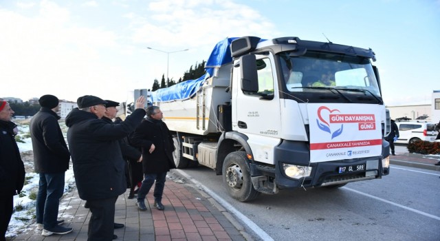 Yardımlar Çanakkaleden yola çıktı