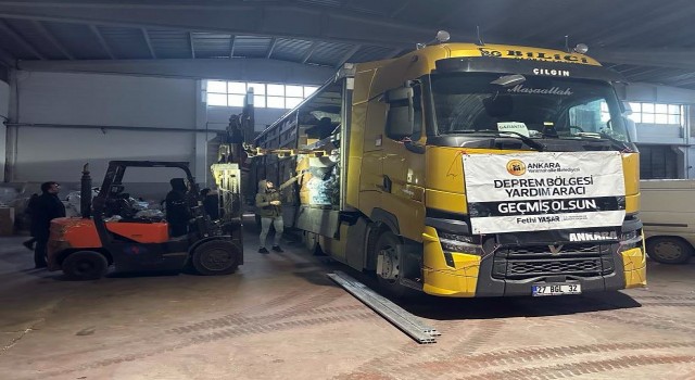 Yenimahalle Belediyesinden deprem bölgelerine yardım