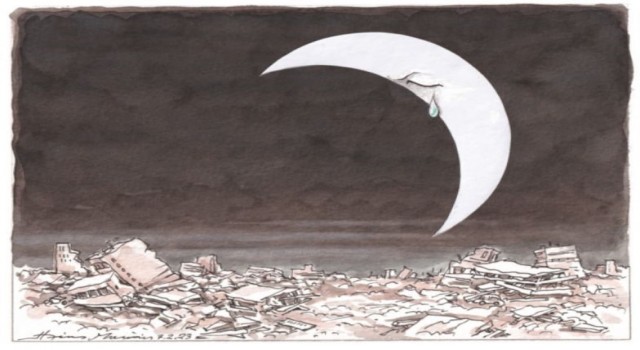 Yunan gazetesinden deprem karikatürü