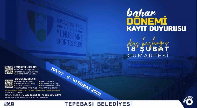 Yunus Emrede bahar dönemi kurs kayıtları başlıyor