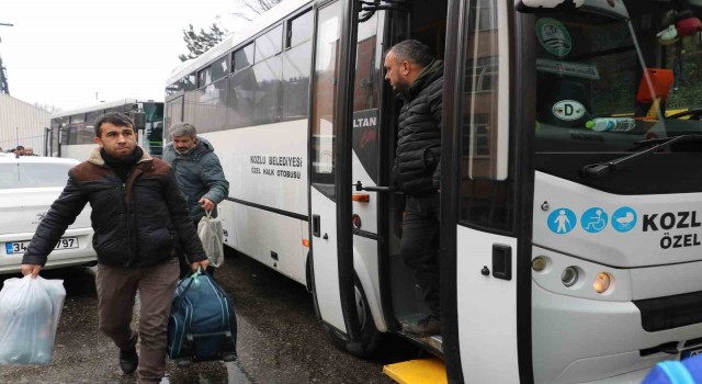 Zonguldaktan maden işçileri deprem bölgesine hareket etti