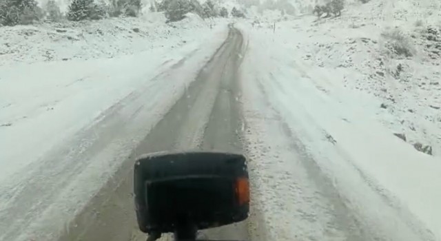Adananın yüksek kesimlerinde kar yağışı