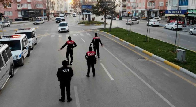 Aksarayda dron destekli “Türkiye Huzur Güven” uygulaması