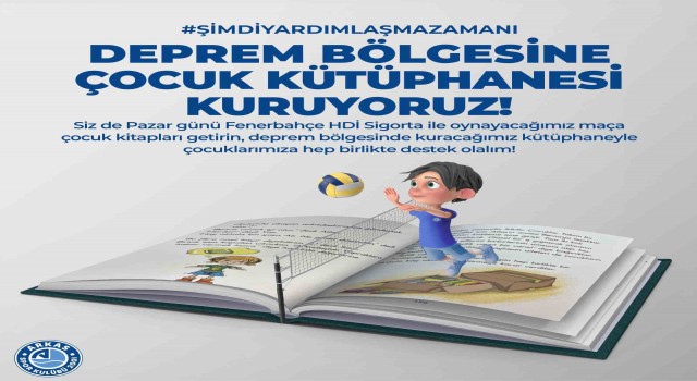 Arkas Spordan deprem bölgesindeki çocuklara kitap yardımı