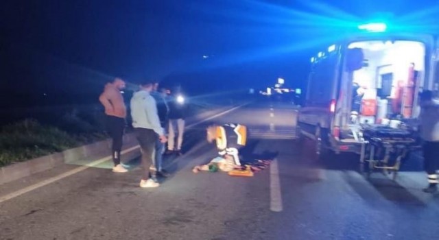Aydında genç kıza kamyon çarptı, feci kaza kameraya yansıdı
