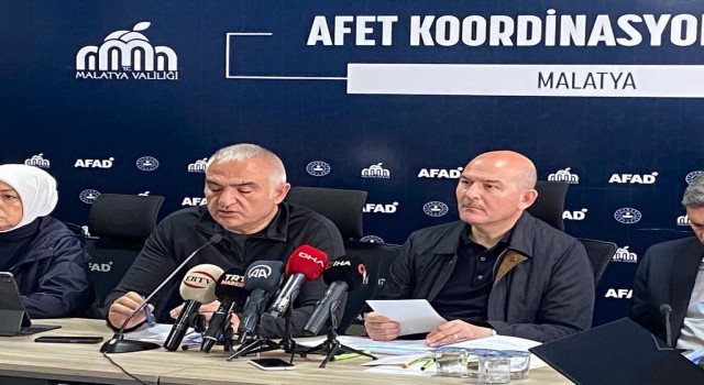 Bakan Ersoy: “Malatyada enkaz kaldırma çalışmalarına yoğunlaştık”