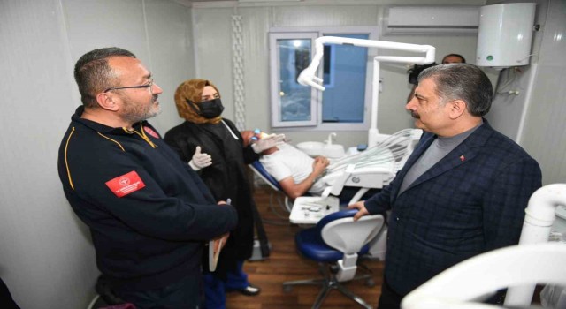 Bakan Koca: “Hatayda konteyner hastaneyi Bakanlık olarak 6 Martta devralarak hizmete başladık”