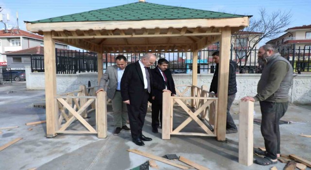 Başkan Özlü çalışmaları yerinde inceledi