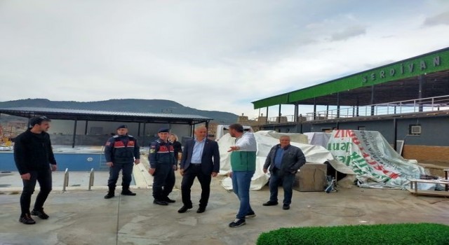 Başkan Yaman tadilat alanlarını inceledi